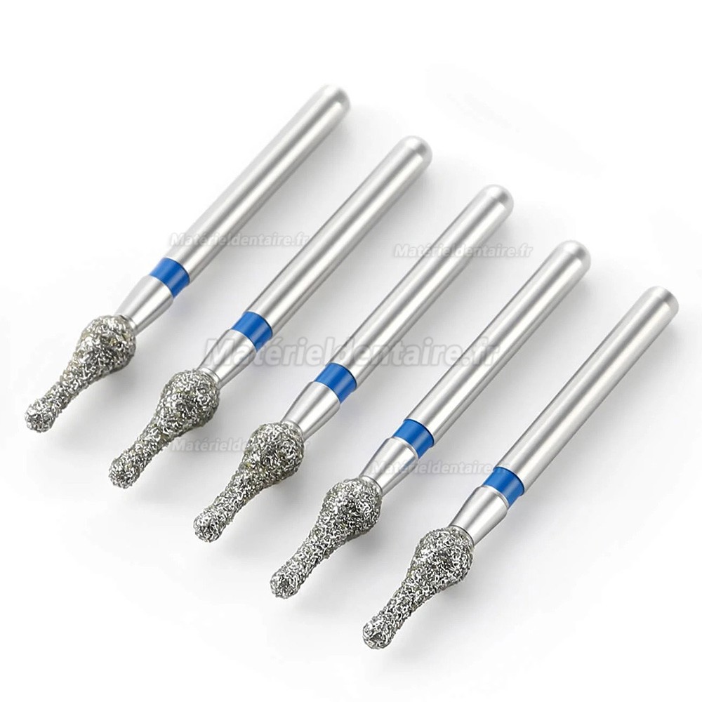 5/boîte fraises diamantées dentaires (grain fin/très fin/moyen)